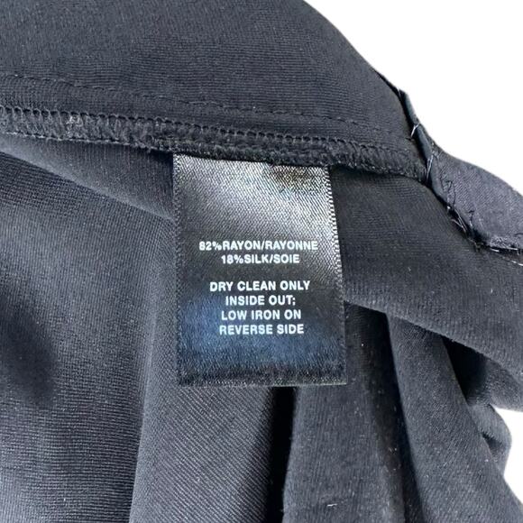 LAFAYETTE 148 Black Velvet Tunic Top Women's Size Medium Classic Lagenlook - Picture 5 of 5